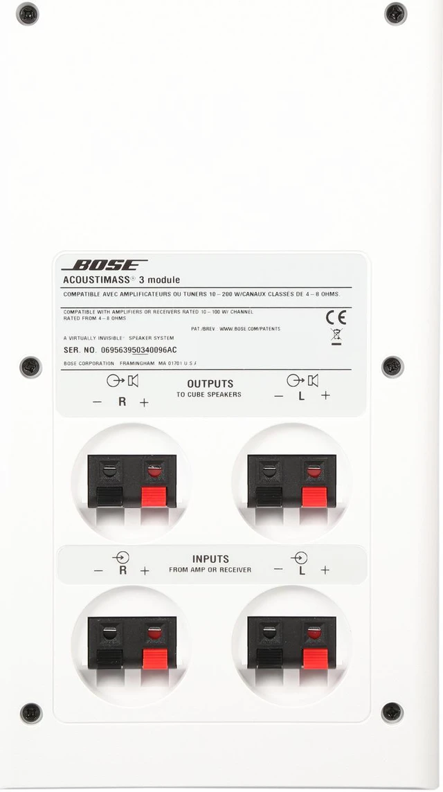 Alt view image 4 of 8 - Bose® ACOUSTIMASS 3 V WHITE (741128-0200) Acoustimass 3 speaker system