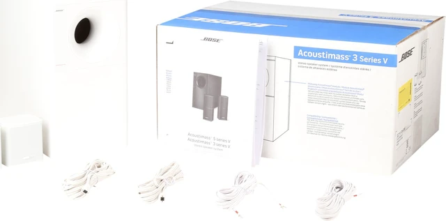 Alt view image 8 of 8 - Bose® ACOUSTIMASS 3 V WHITE (741128-0200) Acoustimass 3 speaker system