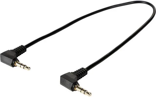 Main image of Tripp Lite P312-001-2RA 1 ft. 3.5mm Mini Stereo Audio Cable with two Right Angle plugs (M/M)