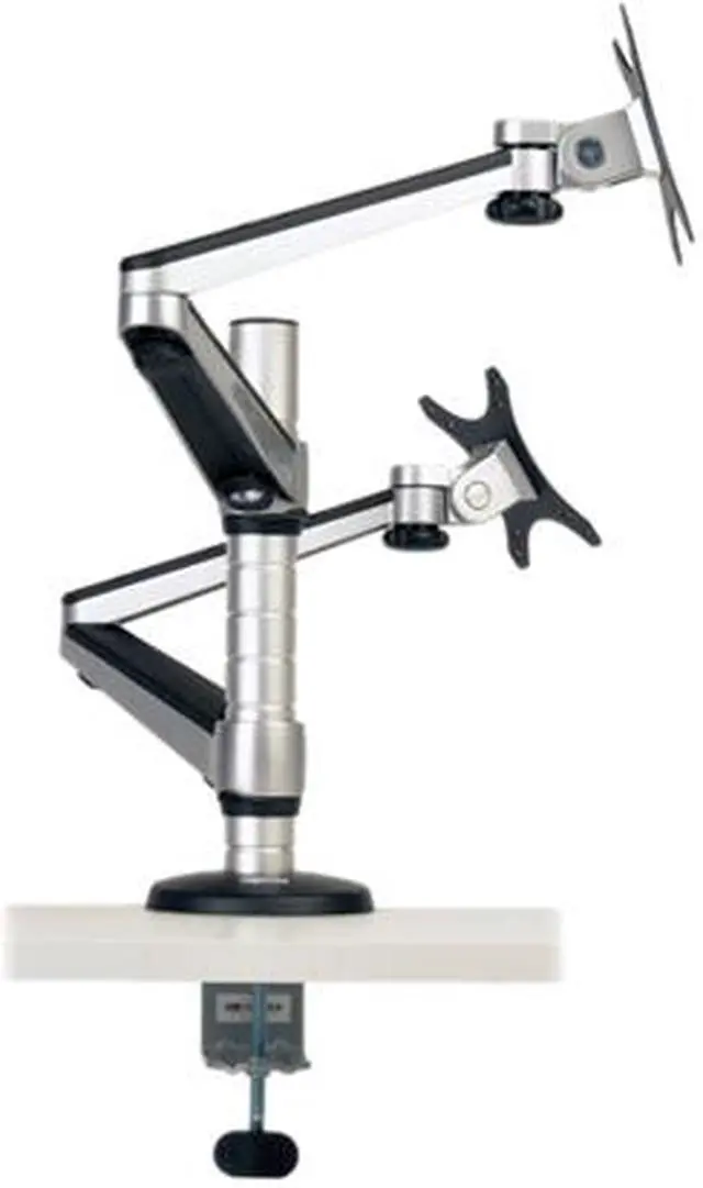 Alt view image 3 of 7 - TRIPP LITE DDR1327DCS Black 13" - 27" Flex Arm Dual Desk Clamp