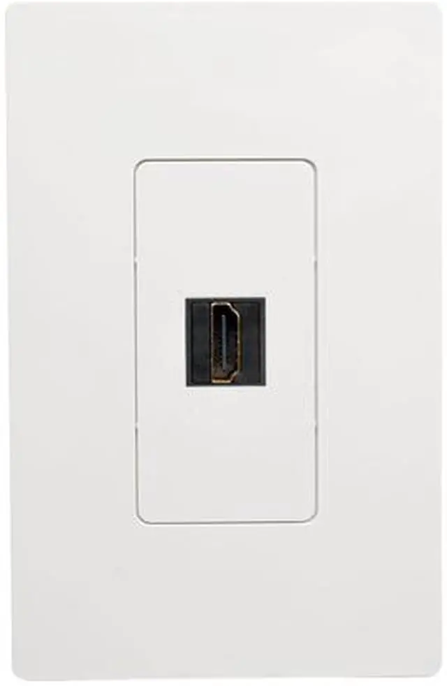 Alt view image 5 of 5 - Tripp Lite High-Speed HDMI with Ethernet All-in-One Keystone/Panel Mount Extension Cable (M/F), Angled Connector, 1 ft. (P162-001-KPA-BK)