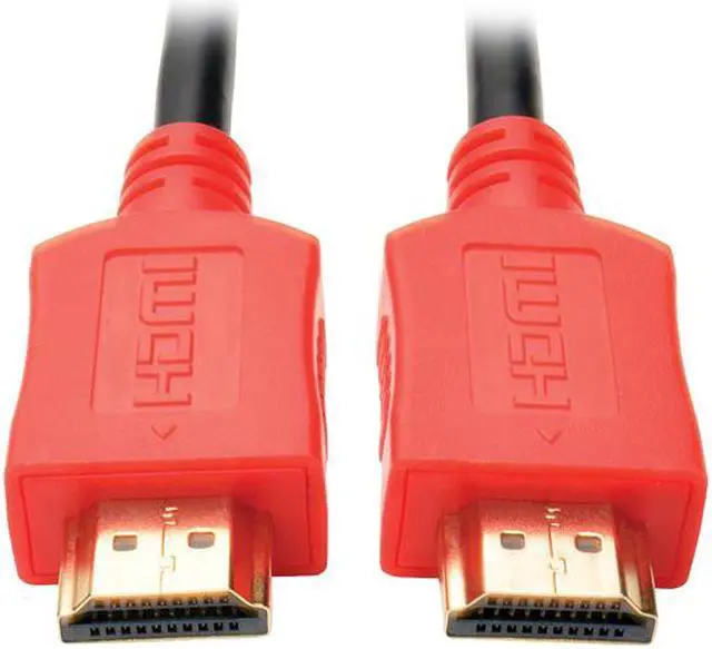 Main image of Tripp Lite High-Speed HDMI Cable with Digital Video and Audio, Ultra HD 4K x 2K (M/M), Red, 10 ft. (P568-010-RD)