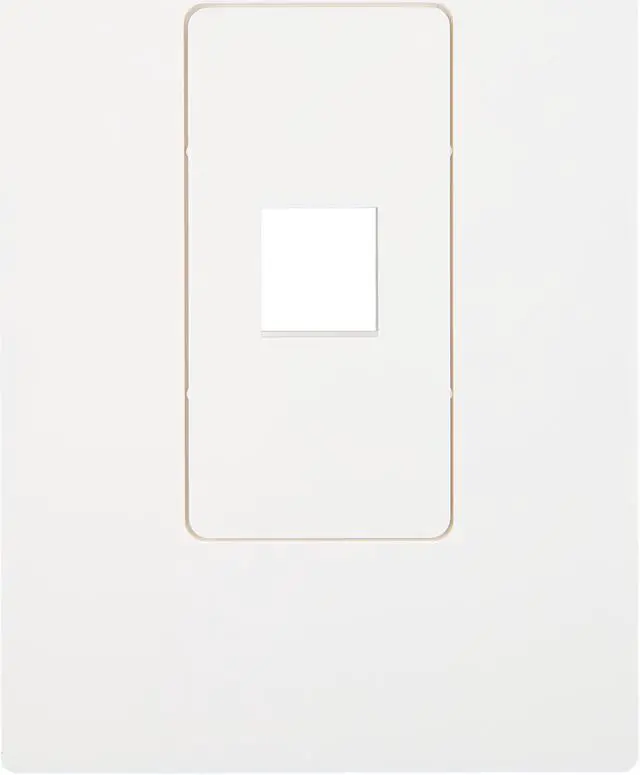 Main image of Tripp Lite Single-Gang 1-Port Universal Keystone Wall Plate, Cat5/6/6a, USB, HDMI, DisplayPort, RCA, White (N080-101)