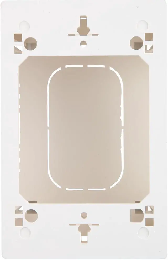 Alt view image 2 of 9 - Tripp Lite Single-Gang Surface-Mount Junction Box, Wallplate, White (N080-SMB1-WH)