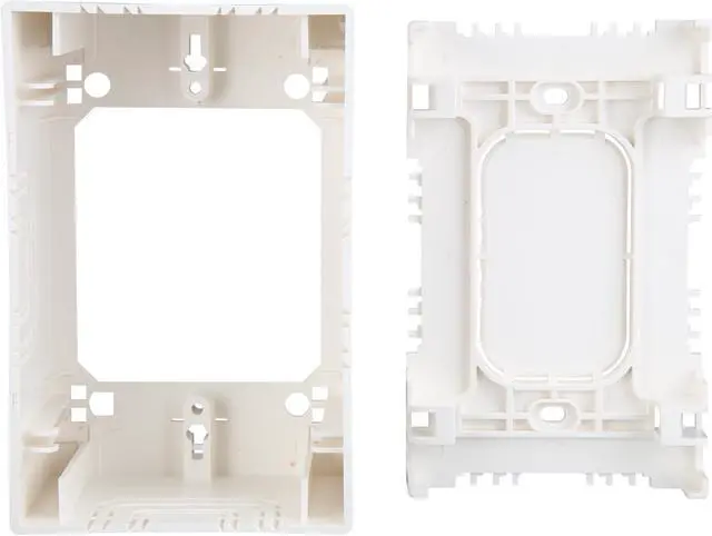 Alt view image 6 of 9 - Tripp Lite Single-Gang Surface-Mount Junction Box, Wallplate, White (N080-SMB1-WH)