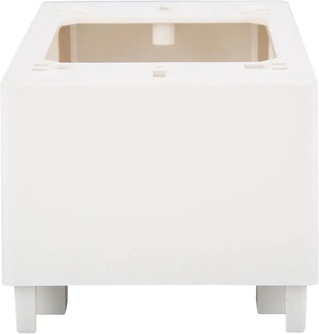 Alt view image 7 of 9 - Tripp Lite Single-Gang Surface-Mount Junction Box, Wallplate, White (N080-SMB1-WH)