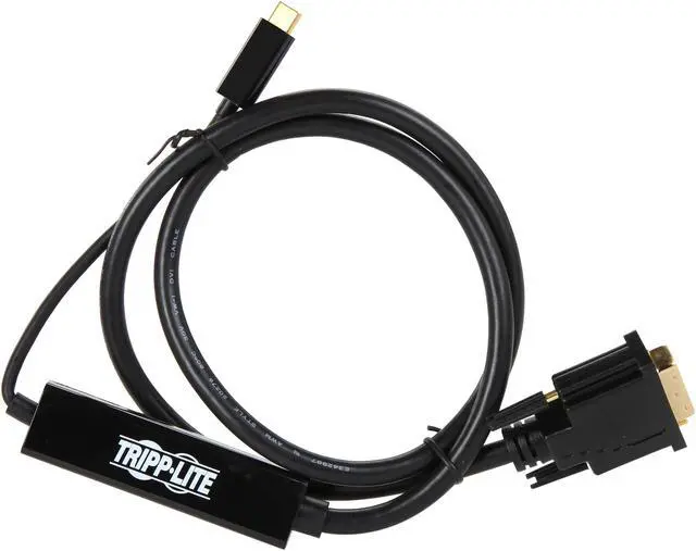 Alt view image 2 of 4 - Tripp Lite USB C to DVI Adapter Converter Cable 1080p Type C to DVI 3ft (U444-003-D)