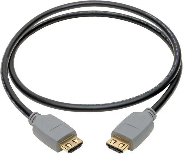 Alt view image 2 of 5 - Tripp Lite High-Speed 4K HDMI 2.0a Cable with Gripping Connectors, 3-ft. (P568-003-2A)