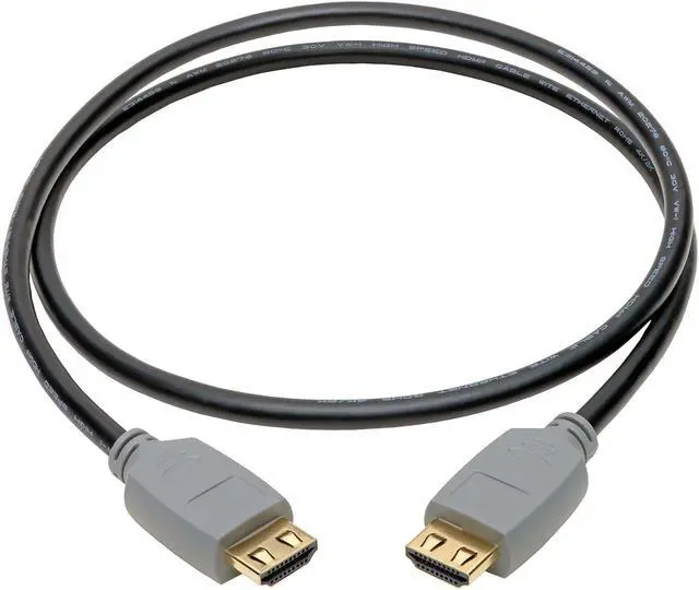 Alt view image 2 of 5 - Tripp Lite High-Speed 4K HDMI 2.0a Cable with Gripping Connectors, 1m. (P568-01M-2A)