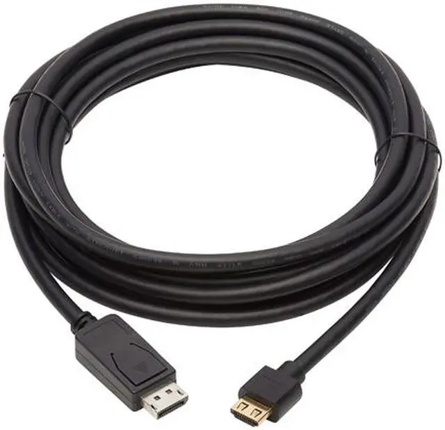 Alt view image 2 of 5 - Tripp Lite P582-020-4K6AE 20 ft. DisplayPort 1.2a to HDMI 2.0 Active Adapter Cable (M/M) - Grip HDMI Plug, 4K @ 60 Hz, 20 ft., Black