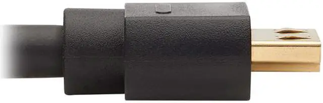 Alt view image 4 of 5 - Tripp Lite P582-020-4K6AE 20 ft. DisplayPort 1.2a to HDMI 2.0 Active Adapter Cable (M/M) - Grip HDMI Plug, 4K @ 60 Hz, 20 ft., Black