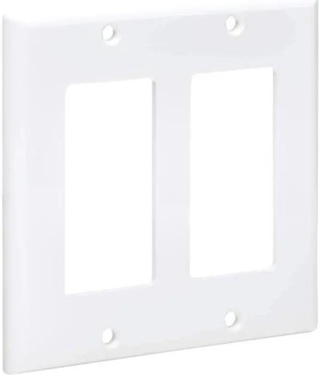 Main image of Tripp Lite N042D-200-WH Double-Gang Faceplate, Decora Style - Vertical, White