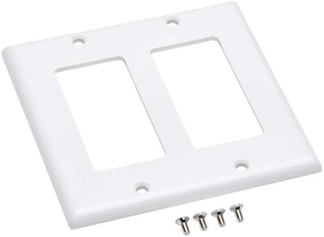Alt view image 3 of 3 - Tripp Lite N042D-200-WH Double-Gang Faceplate, Decora Style - Vertical, White