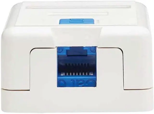 Alt view image 2 of 6 - Tripp Lite N082-001-WH Surface-Mount Box for Keystone Jack - 1 Port, White