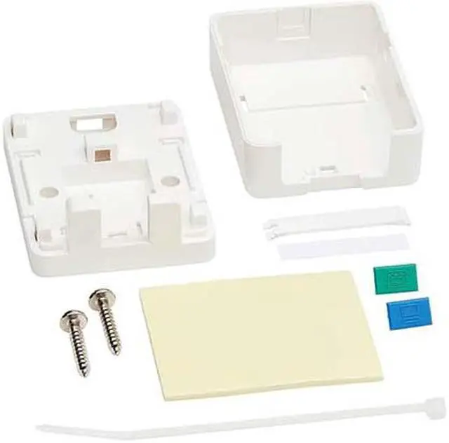 Alt view image 6 of 6 - Tripp Lite N082-001-WH Surface-Mount Box for Keystone Jack - 1 Port, White