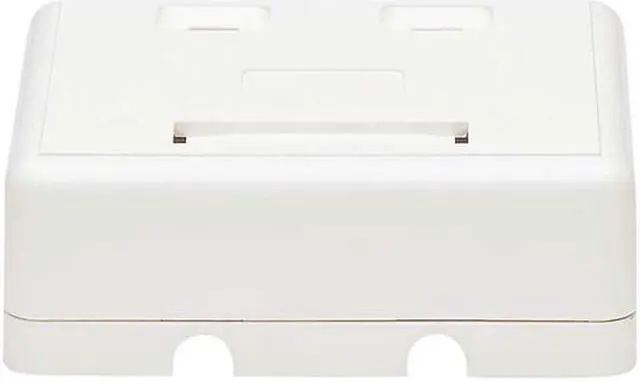 Alt view image 4 of 6 - Tripp Lite N082-002-WH Surface-Mount Box for Keystone Jacks - 2 Ports, White