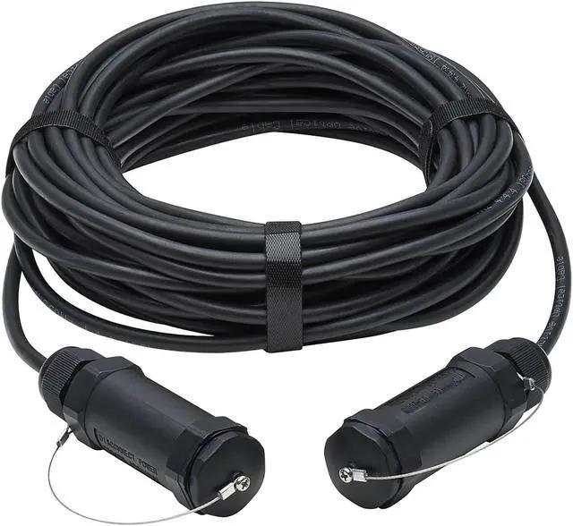 Alt view image 2 of 7 - Tripp Lite P568FA-50M-W 164 ft. Black High-Speed Armored HDMI Fiber Active Optical Cable (AOC) with Hooded Connectors - 4K @ 60 Hz, HDR Male to Male
