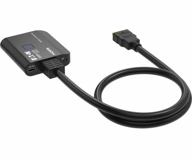 Main image of Tripp Lite series B118-002-4K6 2-Port HDMI Splitter - 60 Hz - 30 Hz to 60 Hz - 4096 x 2160 - 33 ft Maximum Operating Distance - 1 x HDMI In - 2 x HDMI Out - USB - Metal - Black - B118-002-4K6