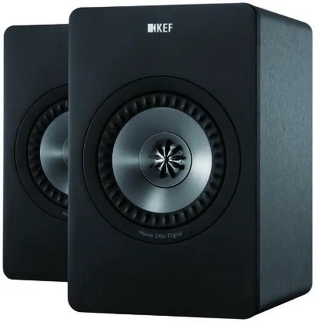 Alt view image 2 of 3 - KEF X300A Digital Hi-Fi Speakers Gun Metal Finish