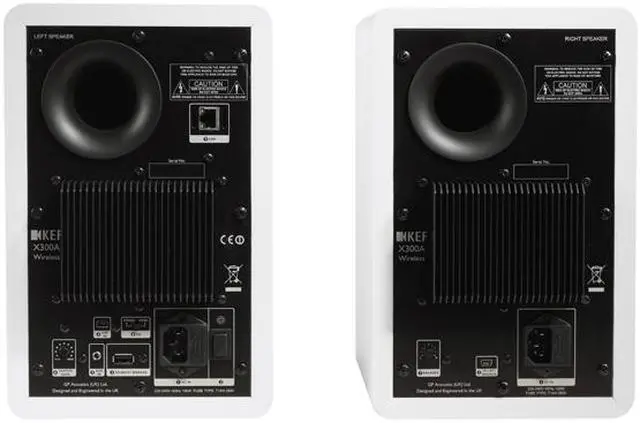 Alt view image 2 of 2 - KEF X300AWWH Wireless Digital Hi-Fi Speakers Linear White Finish