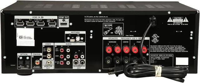 Alt view image 4 of 6 - SONY STR-DH550 5.2-Channel Receiver