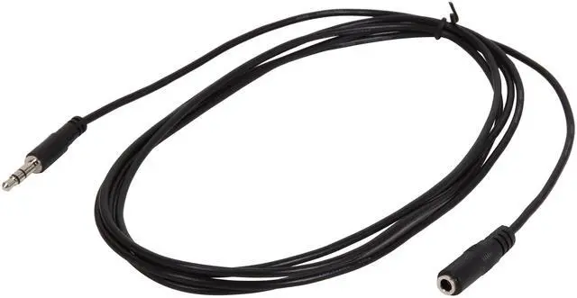 Alt view image 2 of 3 - StarTech.com MU2MMFS 6.6 ft. 3.5 mm Mini-Jack (3 Position) to 3.5 mm Mini-Jack (3 Position) Cable Black Male to Female