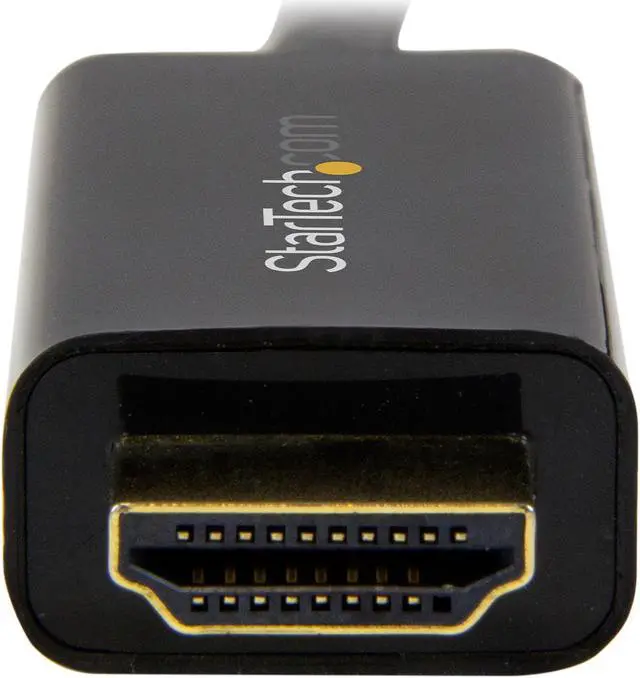 Alt view image 5 of 5 - StarTech.com DP2HDMM2MB DisplayPort to HDMI converter cable - 6.5 ft (2m) - DP to HDMI adapter with built-in cable - (M / M) Ultra HD 4K
