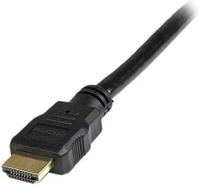 Alt view image 2 of 6 - StarTech.com HDDVIMM1M 3.3 ft. Black Connector A: 1 - HDMI (19 pin) Male Connector B: 1 - DVI-D (19 pin) Male 1m HDMI to DVI-D Cable - M/M Male to Male