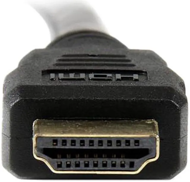 Alt view image 3 of 6 - StarTech.com HDDVIMM1M 3.3 ft. Black Connector A: 1 - HDMI (19 pin) Male Connector B: 1 - DVI-D (19 pin) Male 1m HDMI to DVI-D Cable - M/M Male to Male