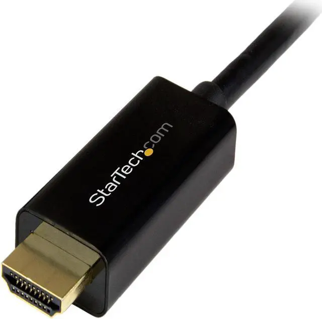 Alt view image 4 of 5 - StarTech.com DP2HDMM3MB DisplayPort to HDMI Adapter Cable - 3 m (10 ft.) - DP to HDMI Adapter with Built-in Cable - (M / M) Ultra HD 4K 30 Hz