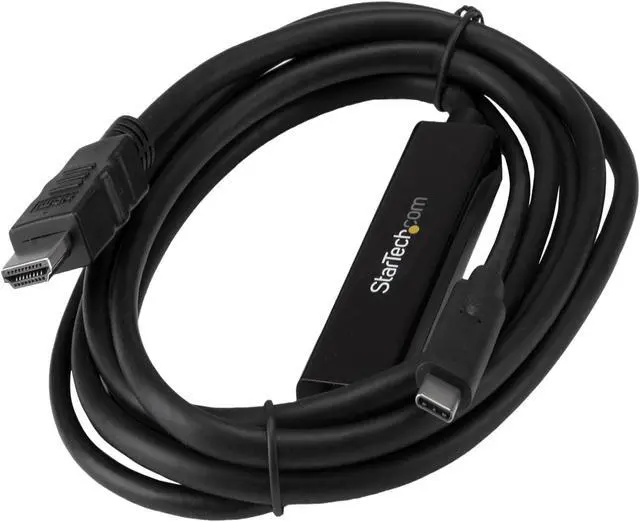 Alt view image 6 of 6 - StarTech.com CDP2HDMM2MB USB C to HDMI Cable - 6 ft / 2m - USB-C to HDMI 4K 30Hz - USB Type C to HDMI - Computer Monitor Cable