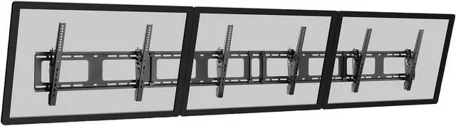 Alt view image 4 of 6 - StarTech.com FPWMNB Black Triple-Display TV Wall Mount