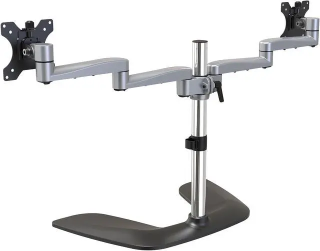 Alt view image 2 of 6 - StarTech.com ARMDUALSS Dual Monitor Stand - Articulating Arms - Height Adjustable - For VESA Mount Monitors up to 32" - Steel & Aluminum (ARMDUALSS)