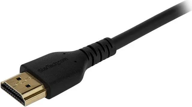 Alt view image 2 of 5 - StarTech.com RHDMM2MP 6 ft. (2m) High Speed HDMI Cable With Ethernet - Heavy Duty - Premium Certified 4K HDMI 2.0 Cord (RDHMM2MP)