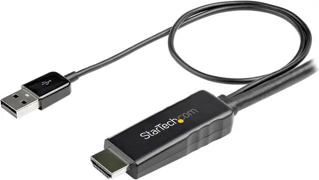 Alt view image 2 of 6 - StarTech.com HD2DPMM2M 2m (6.6 ft.) HDMI to DisplayPort Adapter Cable with USB Power - 4K 30Hz Active HDMI 1.4 to DP 1.2 Converter (HD2DPMM2M)