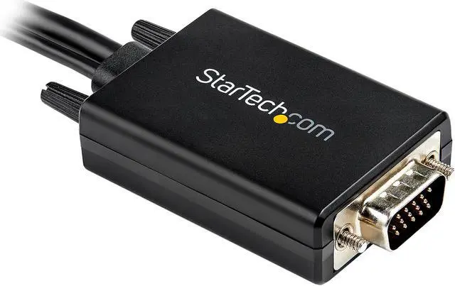 Alt view image 3 of 7 - StarTech.com VGA2HDMM3M 3m (10 ft.) VGA to HDMI Adapter Cable with USB Audio - 1920 x 1080 Active VGA HDMI Converter - Male to Male (VGA2HDMM3M)