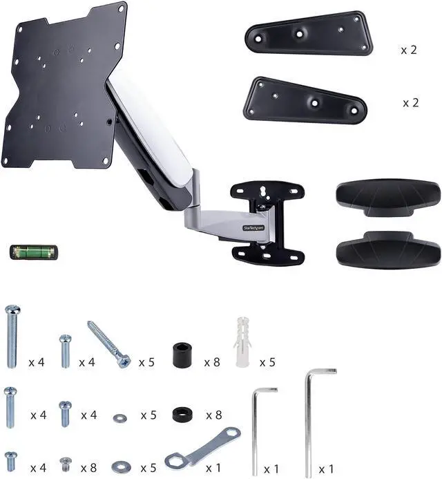 Alt view image 5 of 5 - Startech VESA Adjustable Full Motion Wall Mount for 23"-55" Displays FHA-TV-WALL-MOUNT