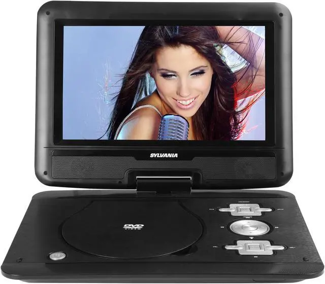 Alt view image 2 of 8 - Sylvania SDVD1032 10.1" Portable DVD & Media Player with Swivel Screen & 5HR Li-P Battery