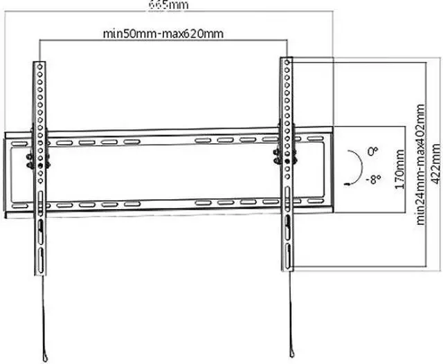 Alt view image 3 of 3 - ProHT by Inland 05410 37"-70" Tilt TV Wall Mount LED & LCD HDTV Up to VESA 600x400 Max Load 77 lbs., with 6  ft. HDMI Cable and Bubble Level for Samsung, Vizio, Sony, Panasonic, LG and Toshiba TV