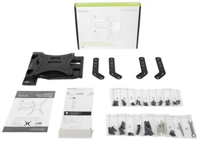 Alt view image 11 of 12 - Kanto M300 Full Motion Mount for 26-inch to 55-inch TVs (Black)