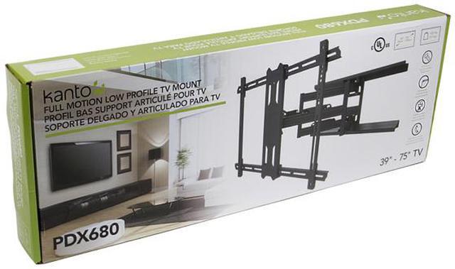 Alt view image 13 of 13 - Kanto PDX680 Full Motion Mount for 39-inch to 80-inch TVs (Black)