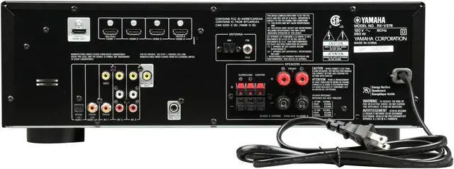 Alt view image 4 of 6 - Yamaha RX-V379 5.1-Channel Network AV receiver with Bluetooth