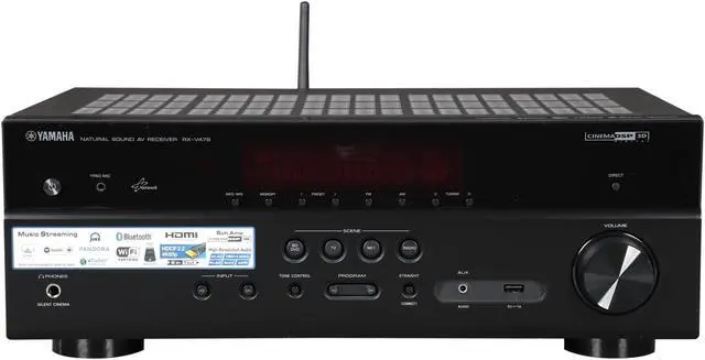 Alt view image 2 of 6 - Yamaha RX-V479 5.1-Channel Network AV receiver with Built-in Wi-Fi and Bluetooth