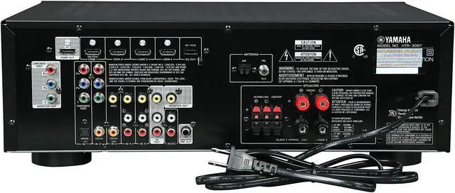 Alt view image 4 of 6 - YAMAHA HTR-3067 AV receiver 5.1ch / 4K Ultra HD corresponding black