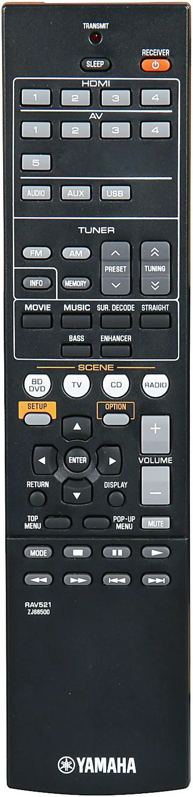 Alt view image 5 of 6 - YAMAHA HTR-3067 AV receiver 5.1ch / 4K Ultra HD corresponding black