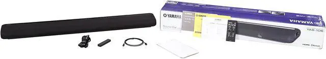 Alt view image 8 of 8 - Yamaha YAS-106 Soundbar with Dual Built-In Subwoofers