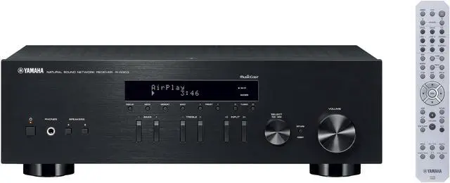 Alt view image 4 of 4 - YAMAHA R-N303BL Network Stereo Receiver with Wi-Fi Bluetooth & Phono - Black