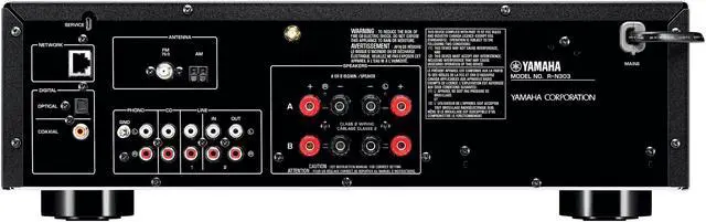 Alt view image 3 of 4 - YAMAHA R-N303BL Network Stereo Receiver with Wi-Fi Bluetooth & Phono - Black