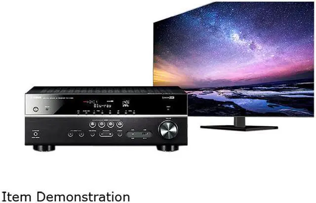 Alt view image 11 of 11 - YAMAHA RX-V385 - 5.1-Ch. 4K Ultra HD A/V Home Theater Receiver - Black