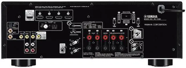 Alt view image 3 of 11 - YAMAHA RX-V385 - 5.1-Ch. 4K Ultra HD A/V Home Theater Receiver - Black